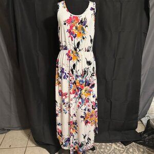 Elegant Floral Maxi Dress - Multicolor